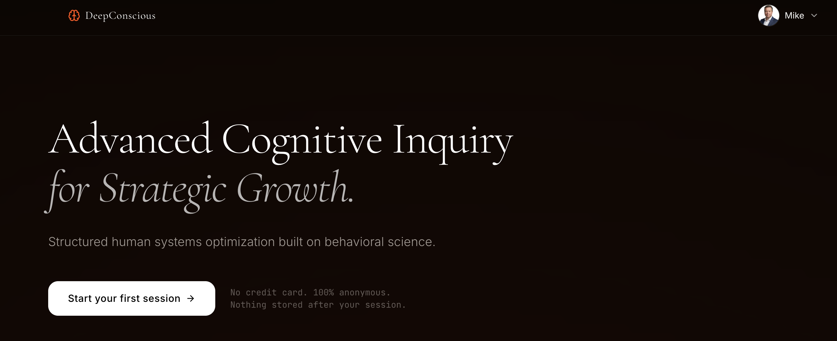 DeepConscious.ai — site preview